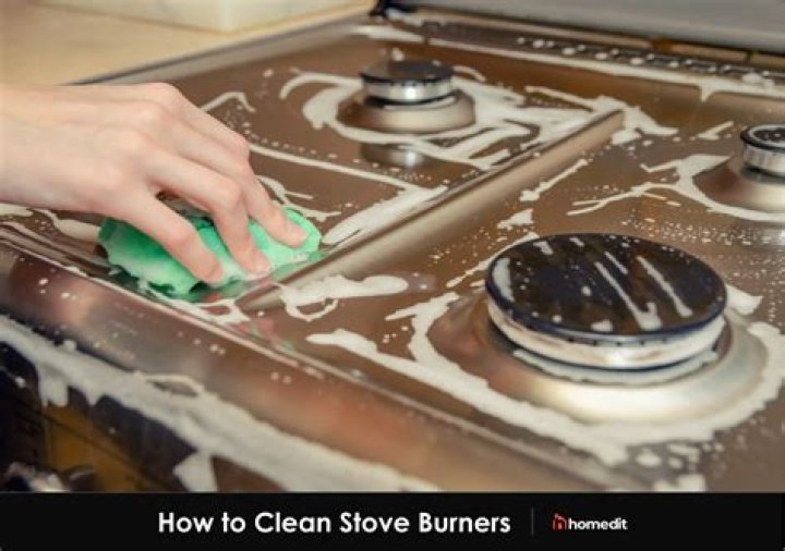 How do you clean stove burner liners