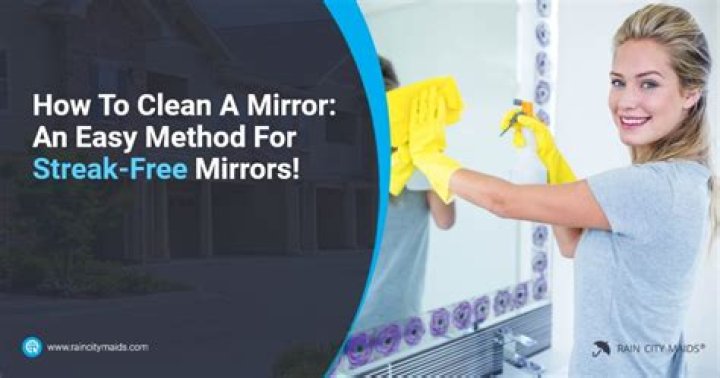How do you clean streak free mirrors