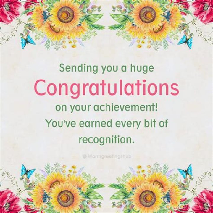 How do you congratulate yourself on graduation