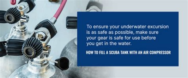 How do you fill a scuba tank with an air compressor