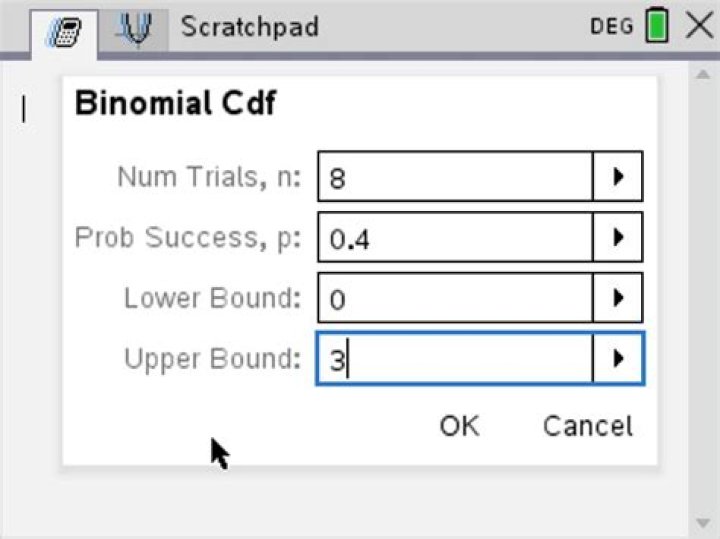 How do you find the normal CDF on a TI 84