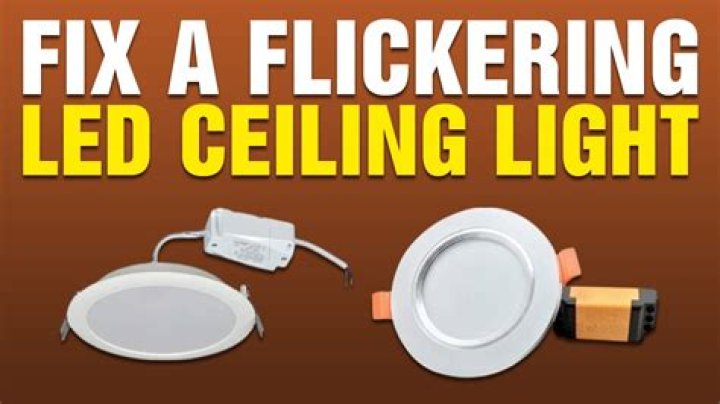 How do you fix a flickering LED ceiling light