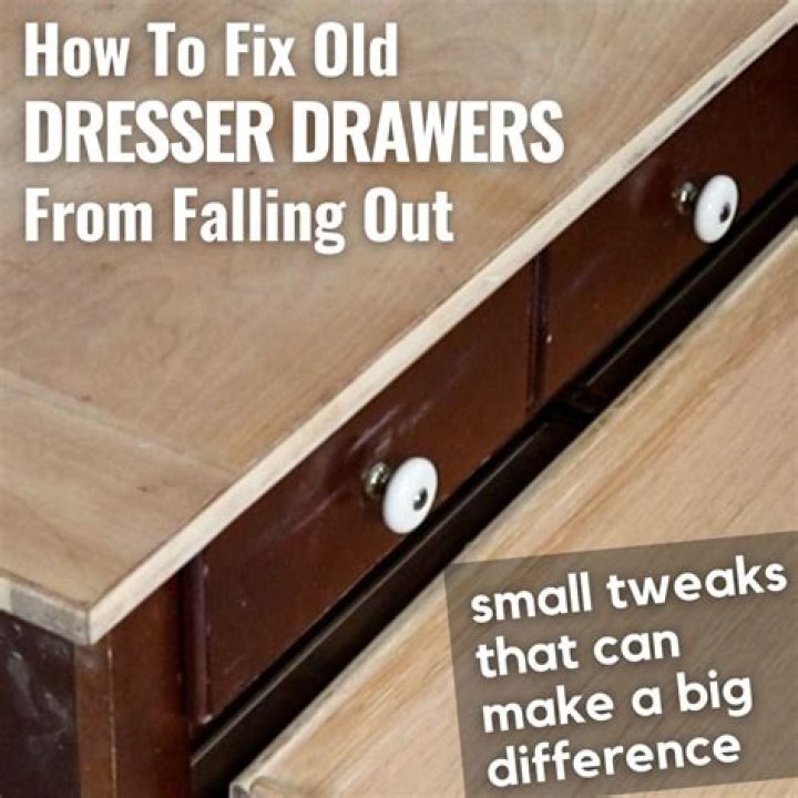 How do you fix drawers that fall apart