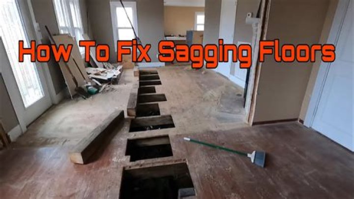 How do you fix sagging floors in a house