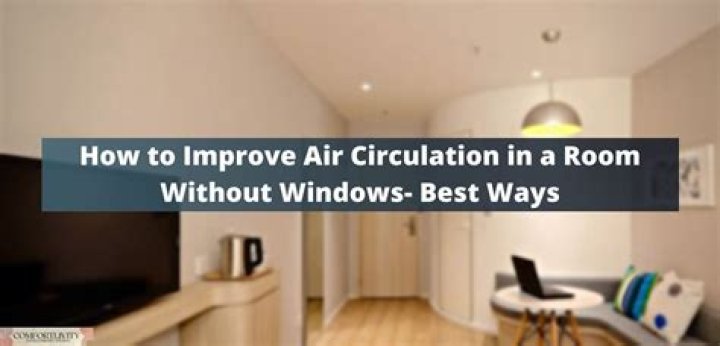 How do you get air circulation in a room without windows