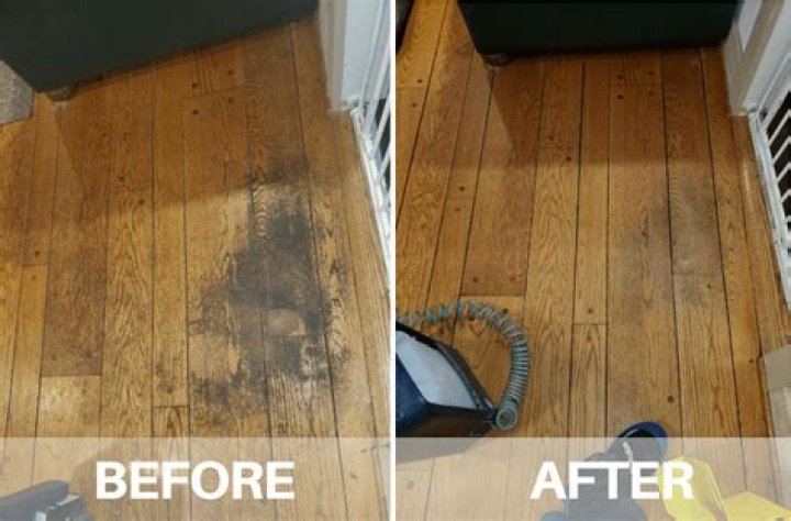 How do you get clean residue off hardwood floors