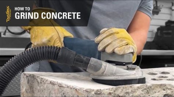 How do you grind paint off concrete