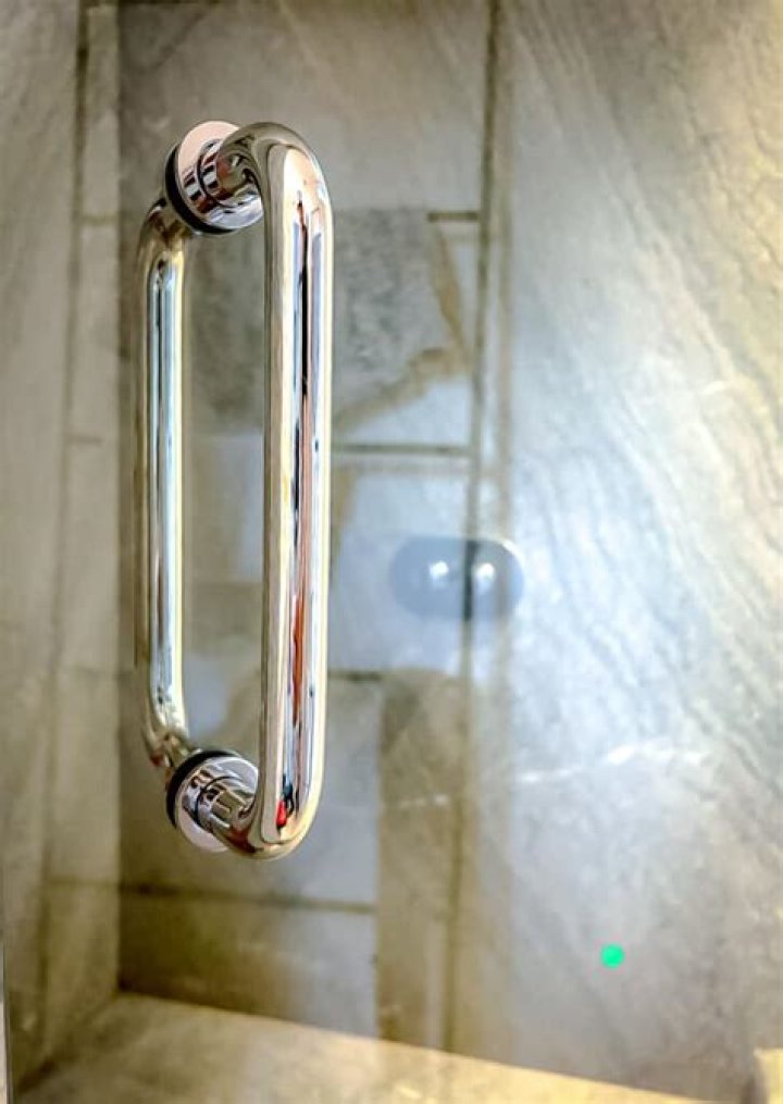 How do you install glass shower door handles