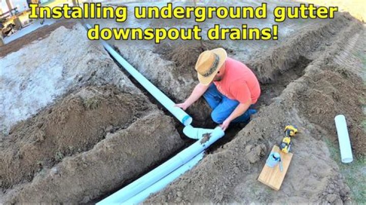 How do you install underground gutters