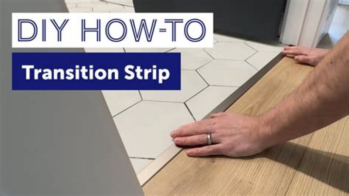 How do you install vinyl transition strips