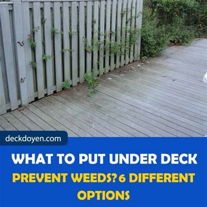 How do you kill weeds under decking