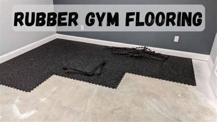 How do you lay a rubber gym floor