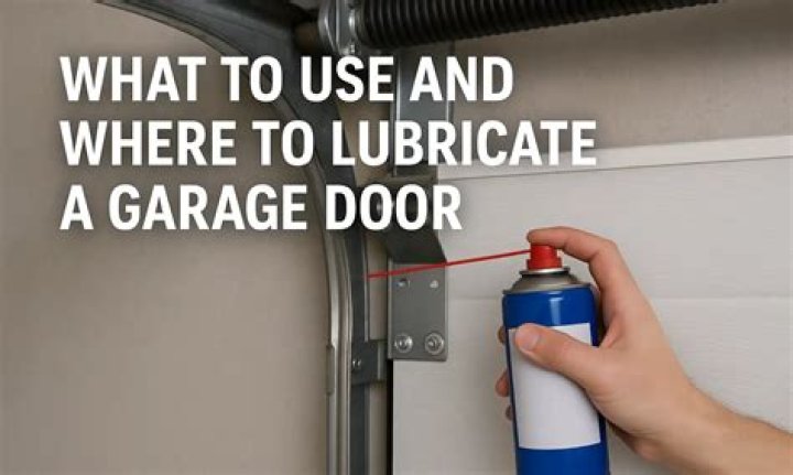 How do you lubricate a garage door chain