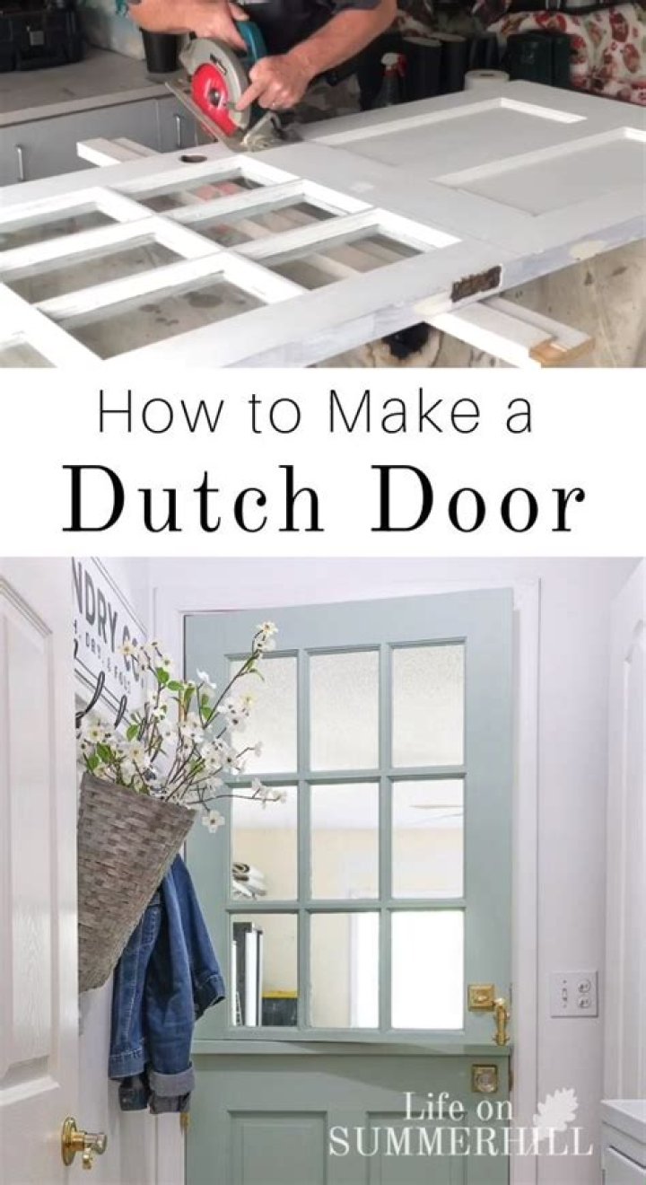 How do you make a Dutch door door