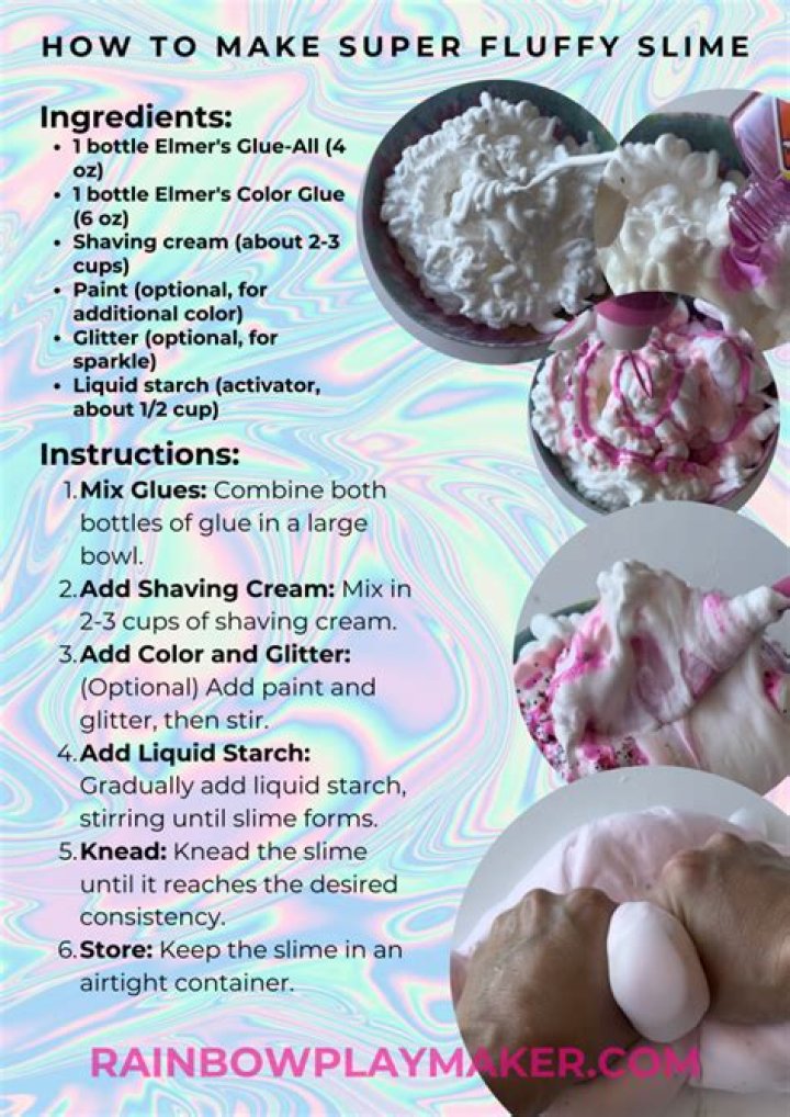 How do you make a fluffy slime
