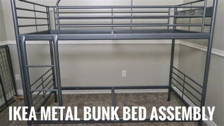 How do you make a metal bunk bed into a loft