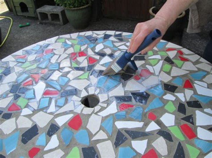 How do you make a mosaic countertop