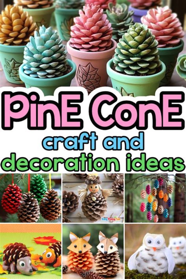 How do you make a simple pine cone