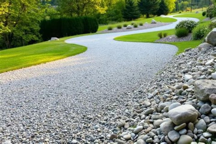 How do you measure a gravel for a driveway