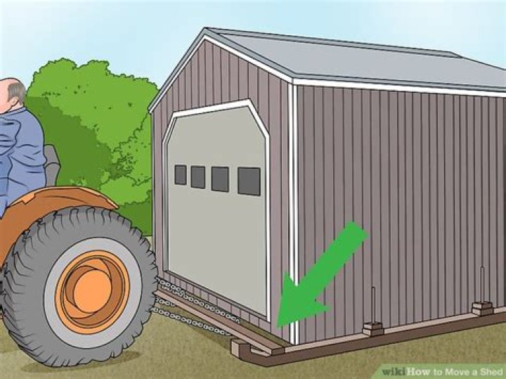 How do you move a shed with a forklift