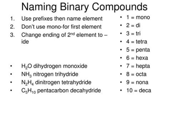 How do you name 3 binary compounds