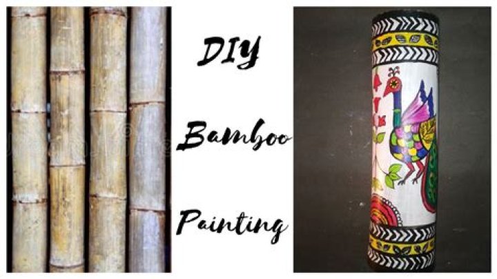 How do you paint bamboo sticks