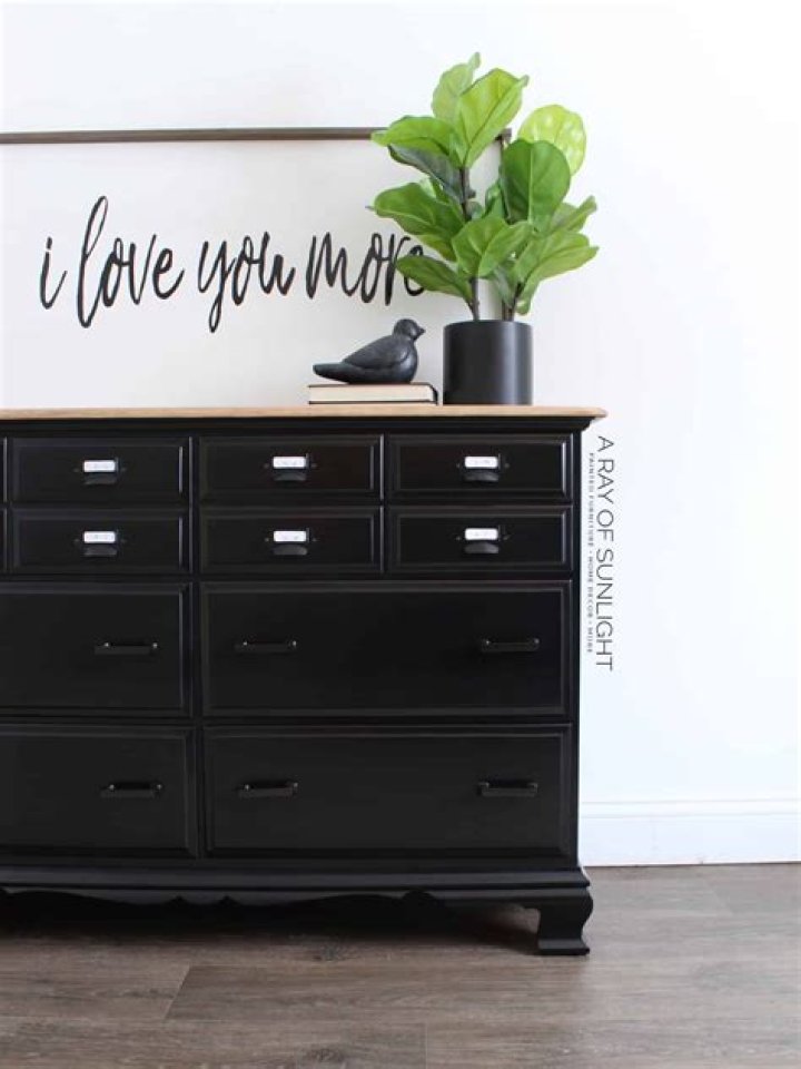 How do you paint dark furniture