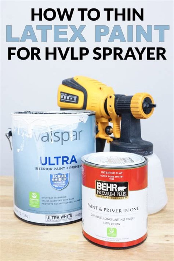 How do you paint latex paint on a HVLP gun