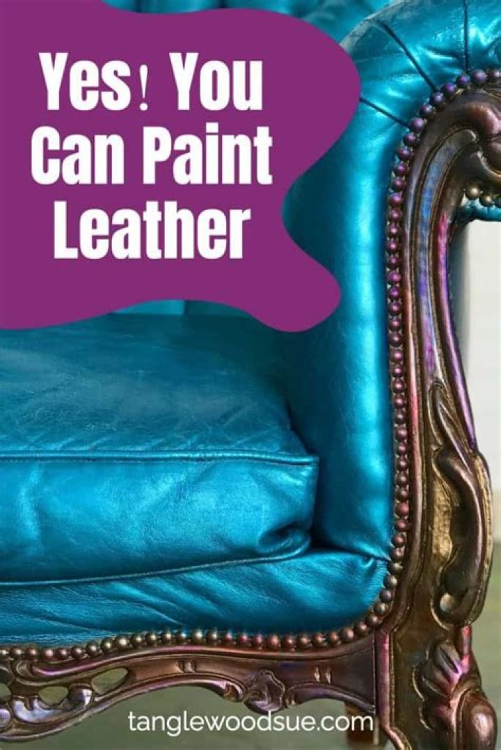 How do you paint leather black