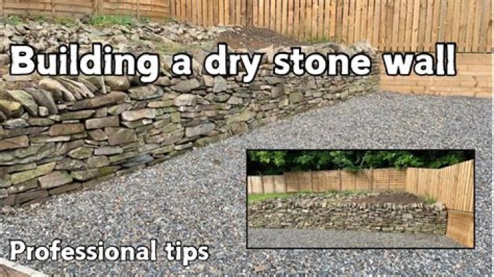 How do you plant a dry stone wall