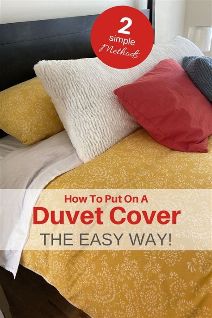 How do you put a button on a duvet cover