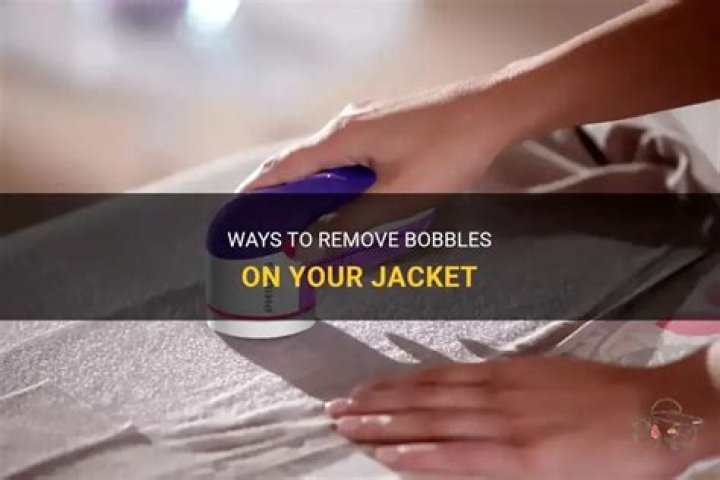 How do you remove bobbles