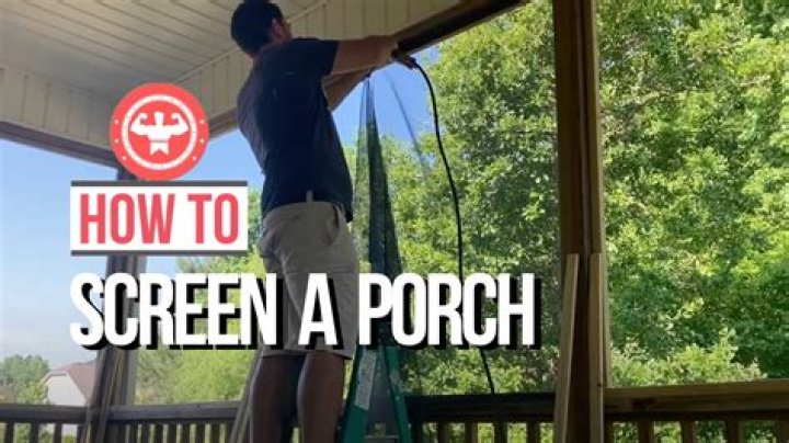 How do you remove mold from a screened porch