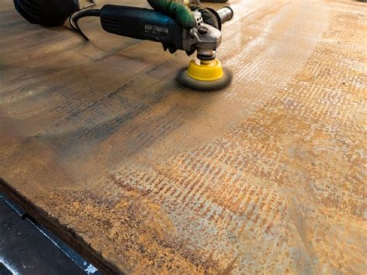 How do you remove rust from a cool deck