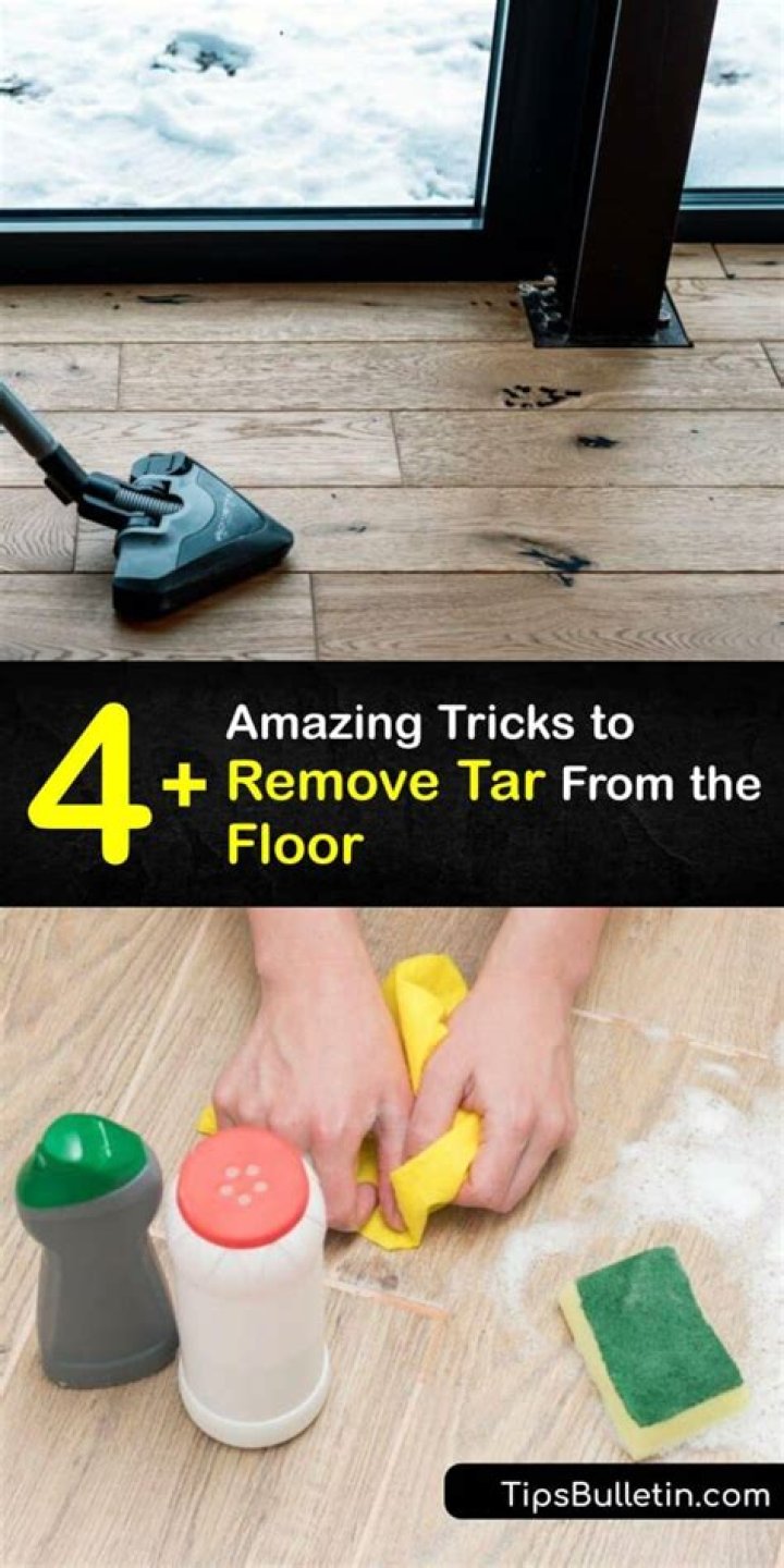 How do you remove tar from house