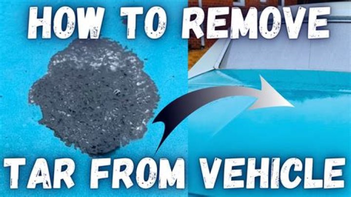 How do you remove tar from stainless steel