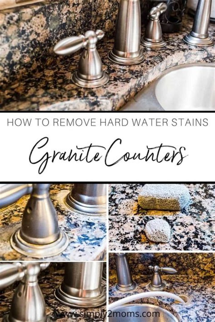 How do you remove water stains from granite