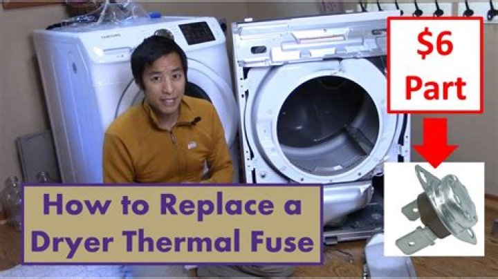 How do you replace a thermal fuse on a dryer
