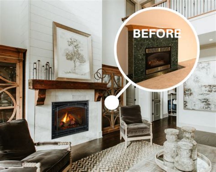 How do you replace an existing gas fireplace