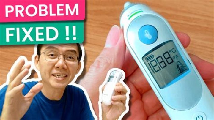 How do you reset an ear thermometer
