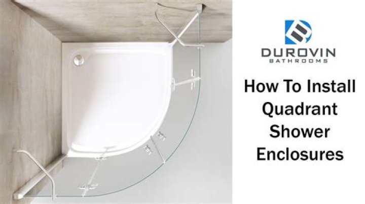 How do you seal a quadrant shower cubicle