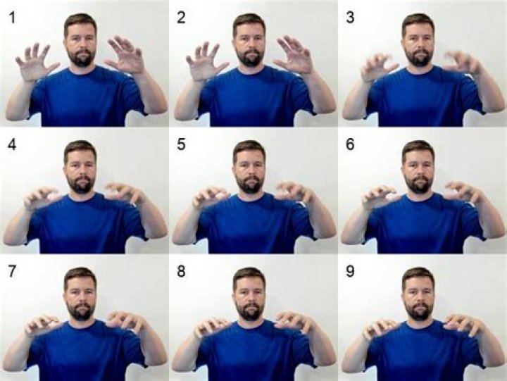 How do you sign rain in ASL