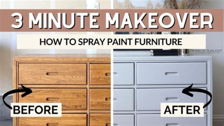 How do you spray finish furniture