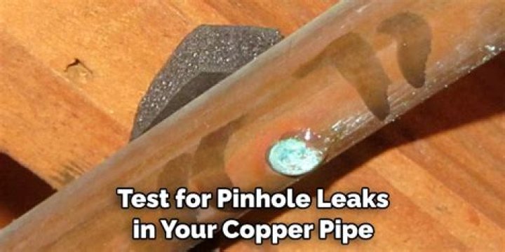 How do you stop a pinhole leak in a copper pipe