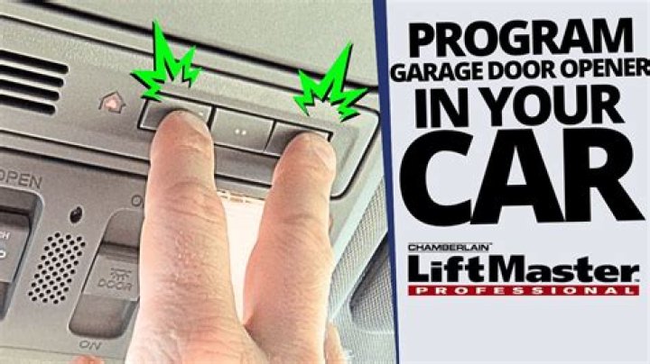 How do you sync a LiftMaster garage door opener