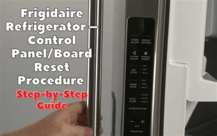 How do you unlock the control panel on a Frigidaire refrigerator