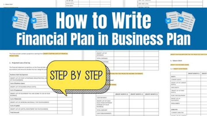 How do you write a financial plan for a client