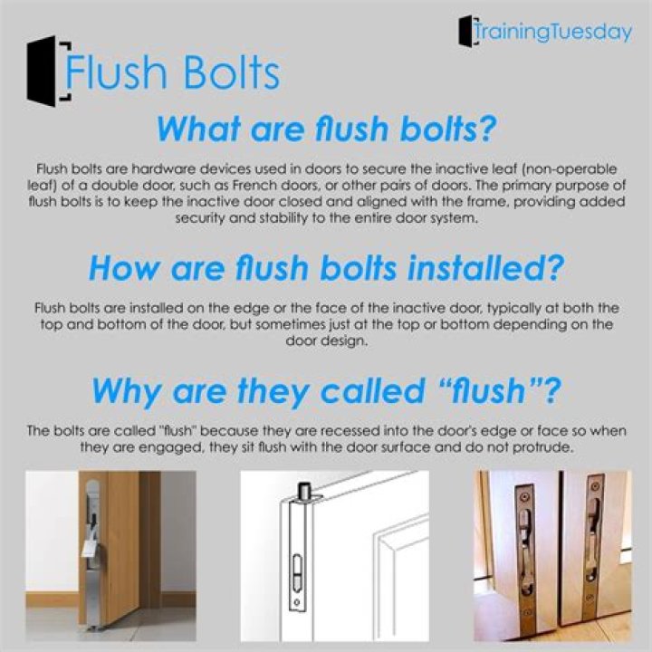 How does a flush bolt work