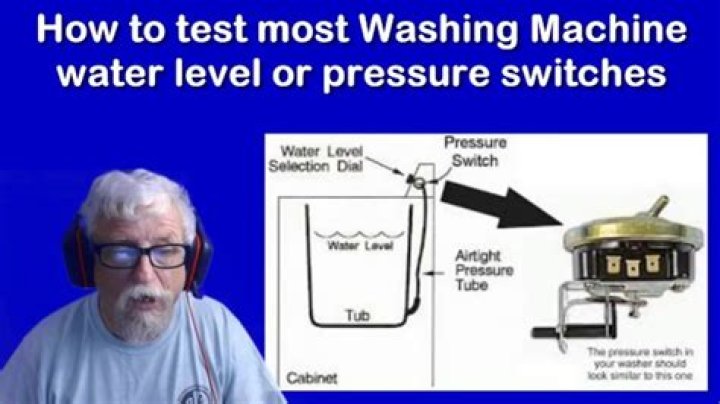 How does a washing machine water level switch work