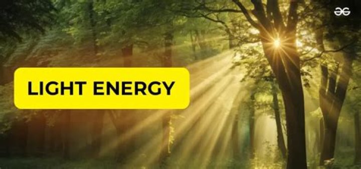 How does light energy do work